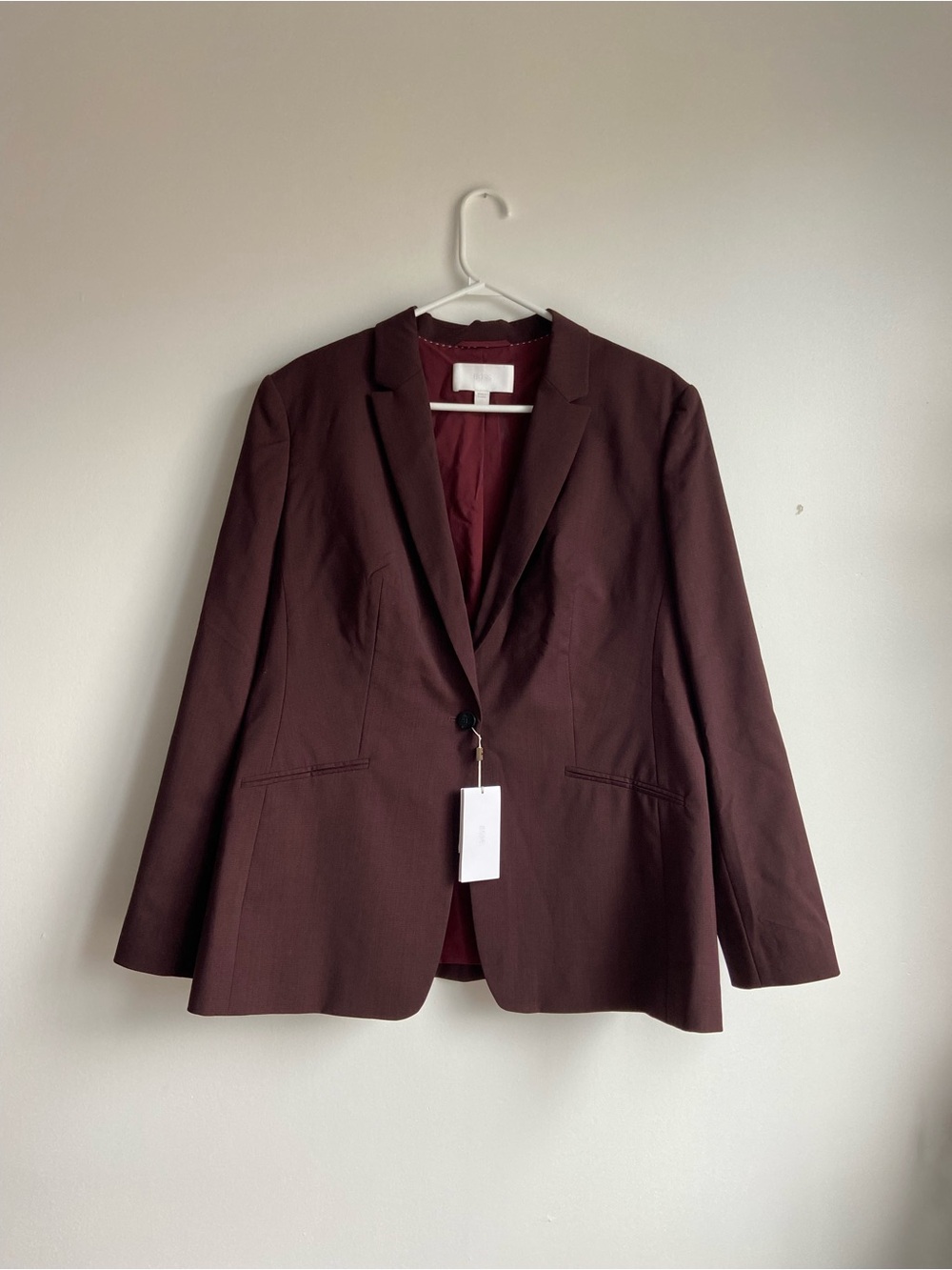 Hugo Boss Jabina Burgundy Blazer Women’s US 14